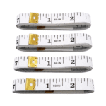 4 Pack Soft Tape Measure Double Scale 60-Inch/150Cm, Fabric Craft Tape Measure & Medical Body Measurement, Sewing Flexible Vinyl Ruler & Measuring Tape for Body Weight Loss (White) - Image 2