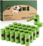 Dog Poop Bags, Dog Waste Bags, Biodegradable Unscented Refill Rolls, Includes Dispenser - Image 2