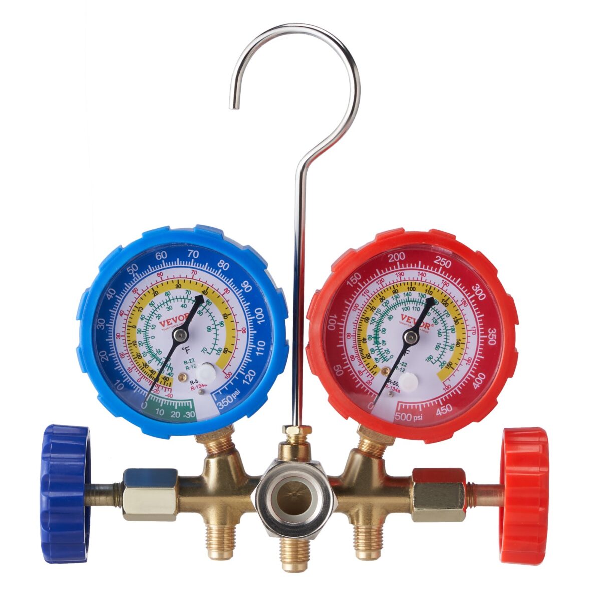 AC Manifold Gauge Set 3-Way Fit R134A R12 R502 Refrigeration Charging - Image 12