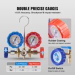 AC Manifold Gauge Set 3-Way Fit R134A R12 R502 Refrigeration Charging - Image 6